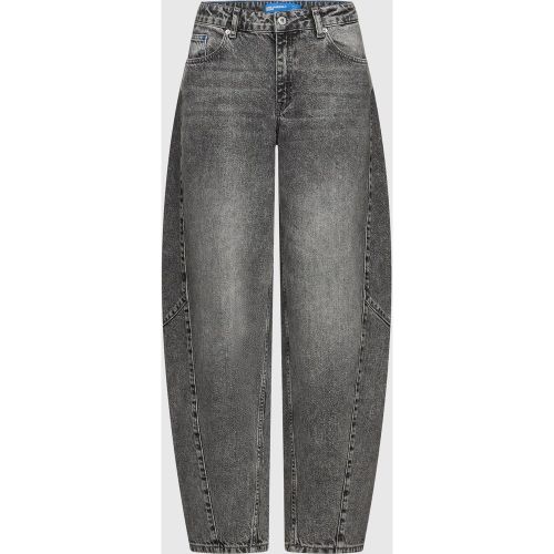 Jeans Barrel Délavé À Taille Mi-haute, , , Taille: 2732 - KL Jeans - Modalova