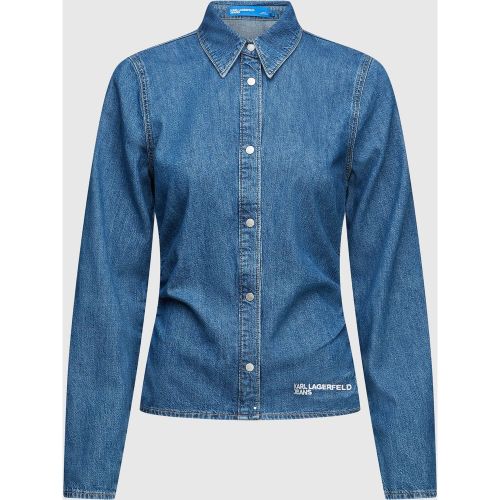 Chemise Froncée En Denim, , , Taille: Xs - KL Jeans - Modalova