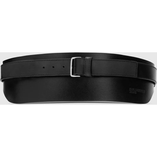 Ceinture En Cuir À Effet Superposé, , , Taille: 65 - KL Jeans - Modalova