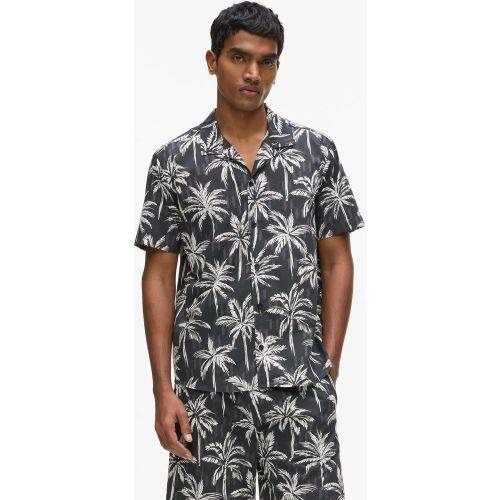 Chemise À Manches Courtes À Imprimé Palmier, , , Taille: S - Karl Lagerfeld - Modalova