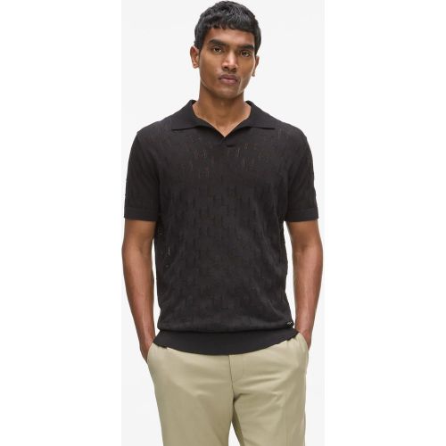 Polo En Maille À Motif Monogram, , , Taille: Xl - Karl Lagerfeld - Modalova
