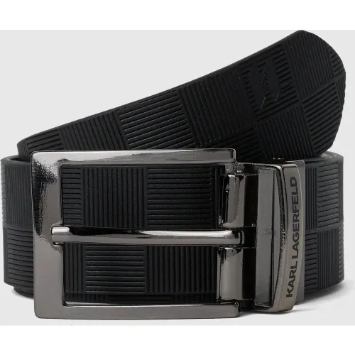 Ceinture Réversible À Motif Damier, , , Taille: 80 - Karl Lagerfeld - Modalova