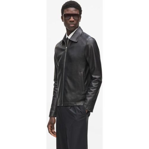 Veste Zippée En Cuir, , , Taille: 46 - Karl Lagerfeld - Modalova