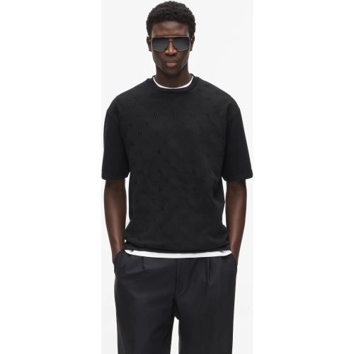 Pull À Manches Courtes Avec Motif Monogram, , , Taille: Xs - Karl Lagerfeld - Modalova