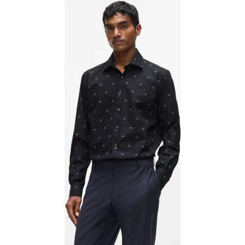 Chemise À Motif Monogram Façon All-over, , , Taille: 37 - Karl Lagerfeld - Modalova
