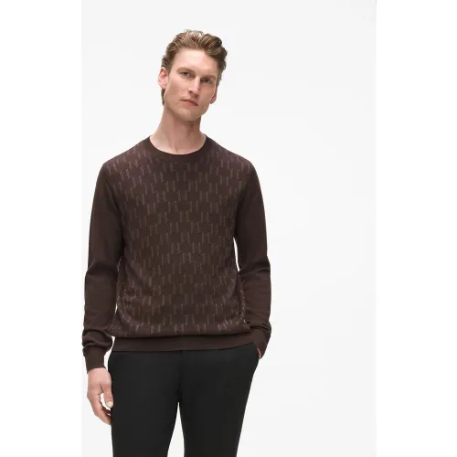 Pull Texturé À Col Rond Monogram, , /, Taille: S - Karl Lagerfeld - Modalova