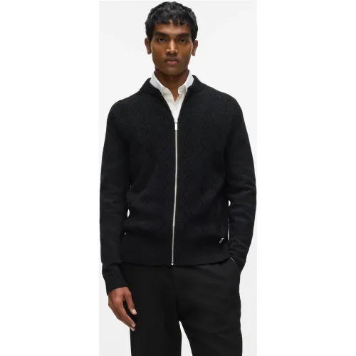Cardigan En Maille Torsadée À Fermeture Zippée, , , Taille: S - Karl Lagerfeld - Modalova