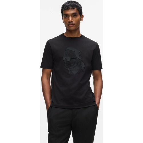 T-shirt Avec Portrait De Karl Brodé, , , Taille: Xs - Karl Lagerfeld - Modalova