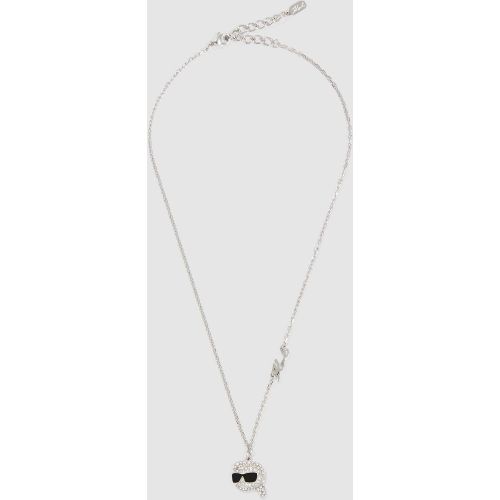 Collier À Breloque Pavé Ikon, , , Taille: One Size - Karl Lagerfeld - Modalova