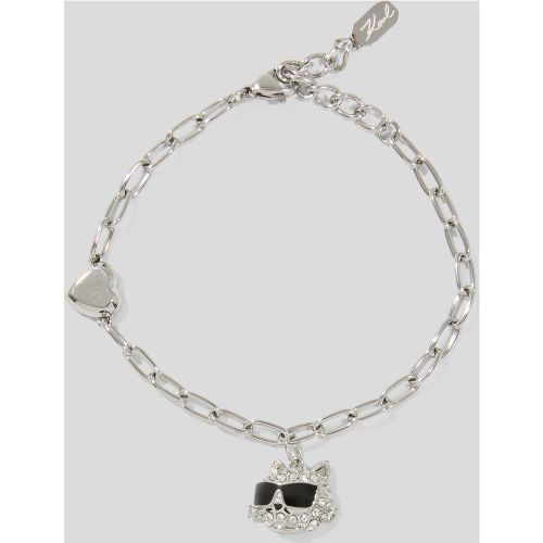 Bracelet À Breloque Choupette Pavé Ikon, , , Taille: One Size - Karl Lagerfeld - Modalova