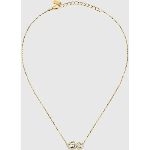 Collier Double Cœur En , , , Taille: One Size - Karl Lagerfeld - Modalova