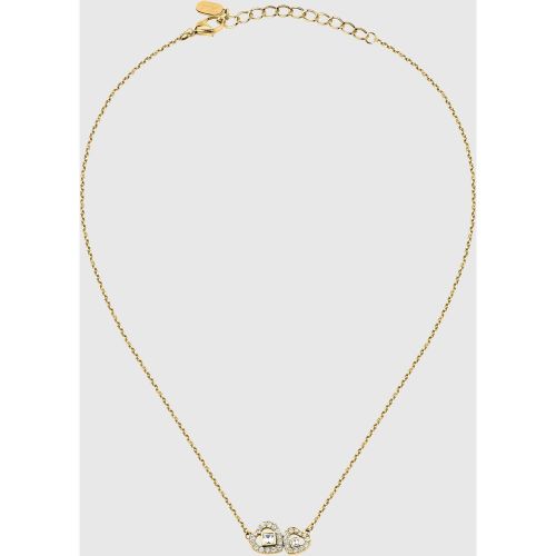 Collier Double Cœur En , , , Taille: One Size - Karl Lagerfeld - Modalova