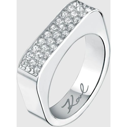 Bague Chaîne Pavé, , , Taille: 12 - Karl Lagerfeld - Modalova