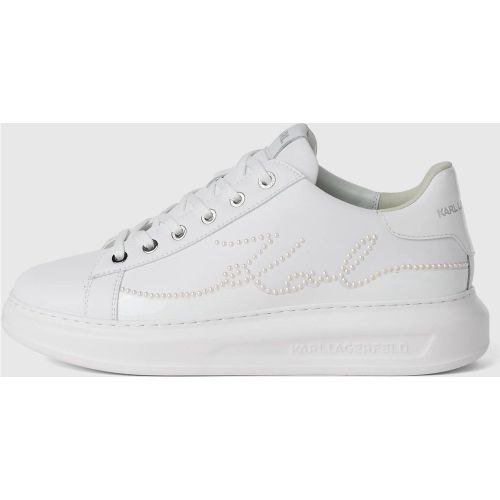 Baskets Kapri Signature Ornées De Perles Fantaisie, , , Taille: 35 - Karl Lagerfeld - Modalova