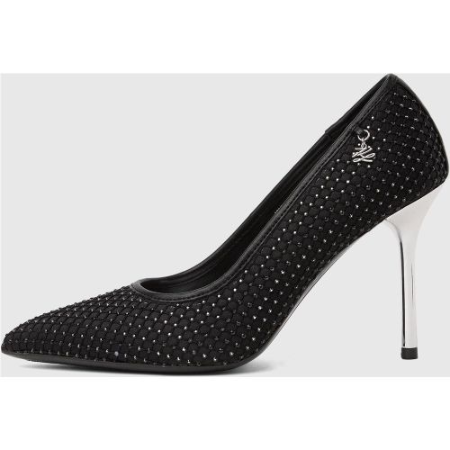 Escarpins En Mesh Ornés De Pierres Fantaisie Sarabande, , /, Taille: 35 - Karl Lagerfeld - Modalova