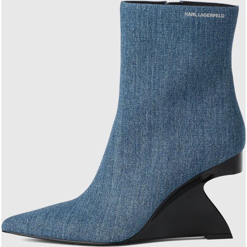 Bottes Mi-hautes En Denim Waverely, , , Taille: 35 - Karl Lagerfeld - Modalova