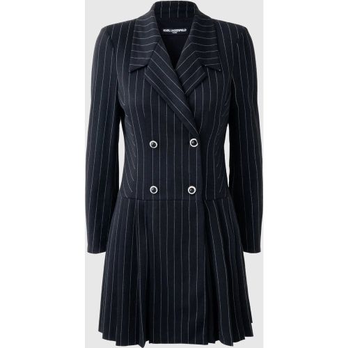 Robe Blazer En Maille À Fines Rayures, , //, Taille: 46 - Karl Lagerfeld - Modalova