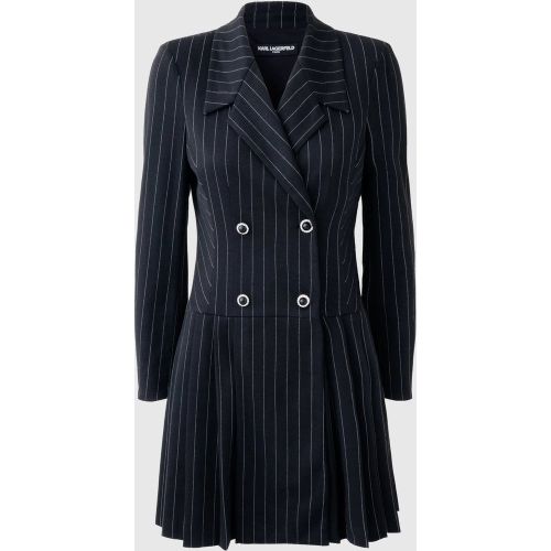Robe Blazer En Maille À Fines Rayures, , //, Taille: 48 - Karl Lagerfeld - Modalova