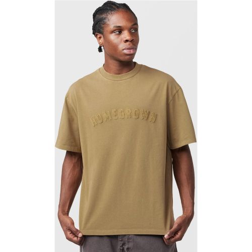 Home Grown Kern T-Shirt, Brown - Home Grown - Modalova