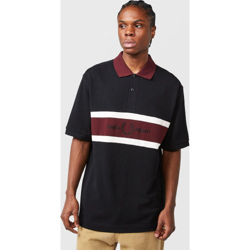 Polo à empiècement brodé - Fred Perry - Modalova