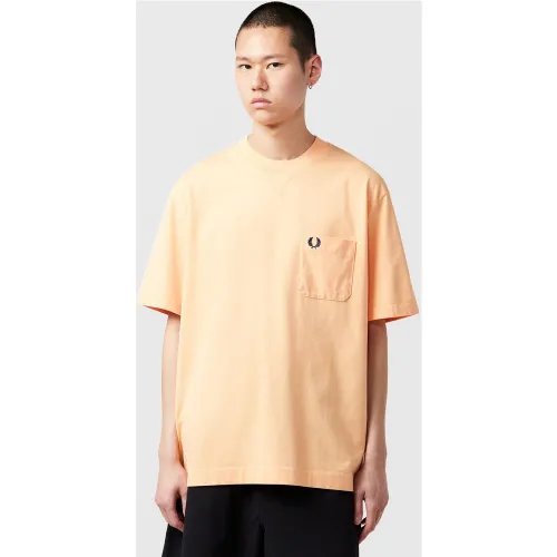 Fred Perry Washed T-Shirt, Orange - Fred Perry - Modalova