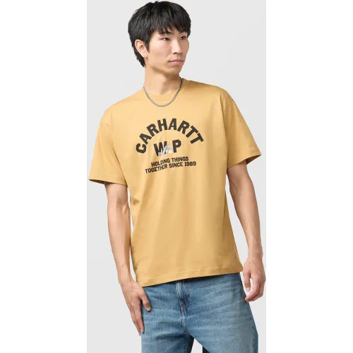 Carhartt WIP Column T-Shirt, Brown - Carhartt WIP - Modalova