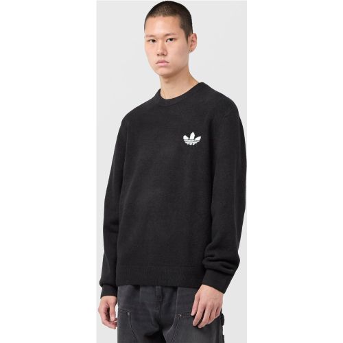 Originals Pull à col rond en tricot Trefoil Essentials - Adidas - Modalova