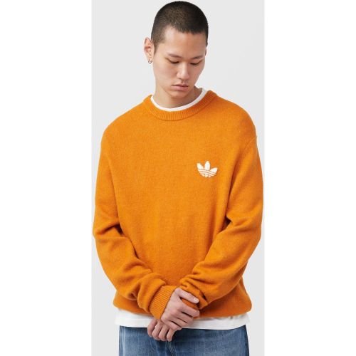 Originals Pull à col rond en tricot Trefoil Essentials - Adidas - Modalova