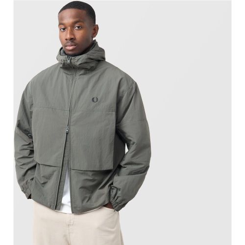 Fred Perry Boxy Hooded Jacket, Grey - Fred Perry - Modalova