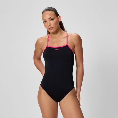 Maillot de bain Hydrobra à dos fermé noir/rose - 4 - Speedo - Modalova
