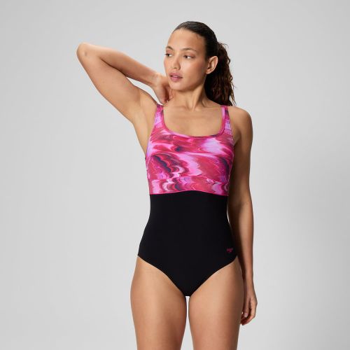 Maillot de bain Contour Eclipse noir/rubis - 34 - Speedo - Modalova