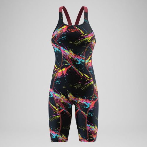 Combinaison partielle Fastskin HyperSpark Openback à imprimé noir/rouge - 20 - Speedo - Modalova