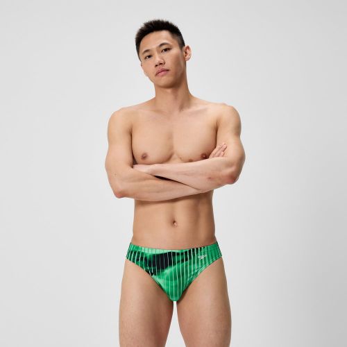 Slip de bain Club Training imprimé vert/noir - 22 - Speedo - Modalova