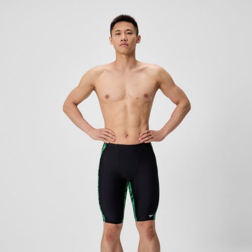 Cuissard de natation d’entraînement imprimés, vert/noir - 22 - Speedo - Modalova