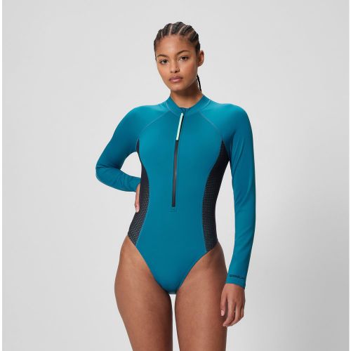 Maillot de bain Scuba Flex zippé à manches longues bleu/noir - XXS - Speedo - Modalova