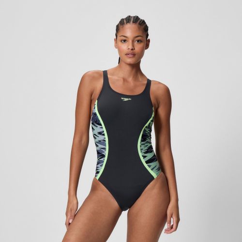 Maillot de bain Hyperboom Splice Muscleback noir/vert - 28 - Speedo - Modalova