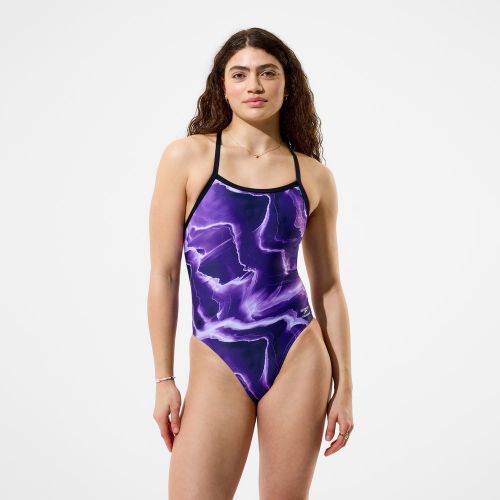 Monopièce imprimé Team Turnbacks, mauve - 20 - Speedo - Modalova