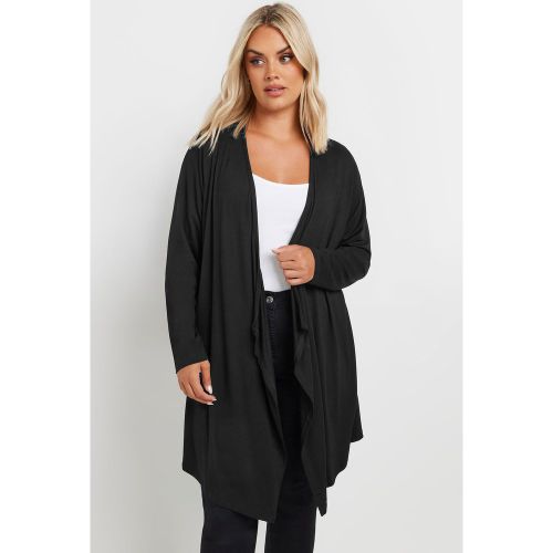 Et Lot De 2 Cardigans Noirs En Jersey Effet Cascade Bord À Bordsize 48 - Yours - Modalova
