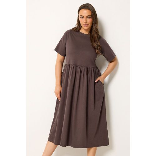 Robe Babydoll À Enfiler Marron Chocolat Size 44 - Yours - Modalova