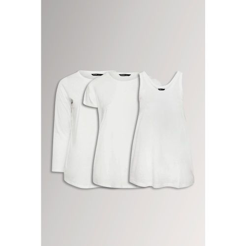 Lot De 3 Tshirts Blancs Essentiels Size 44 - Yours - Modalova