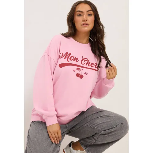 Sweatshirt Rose « Mon Chéri » Size 46-48 - Yours - Modalova