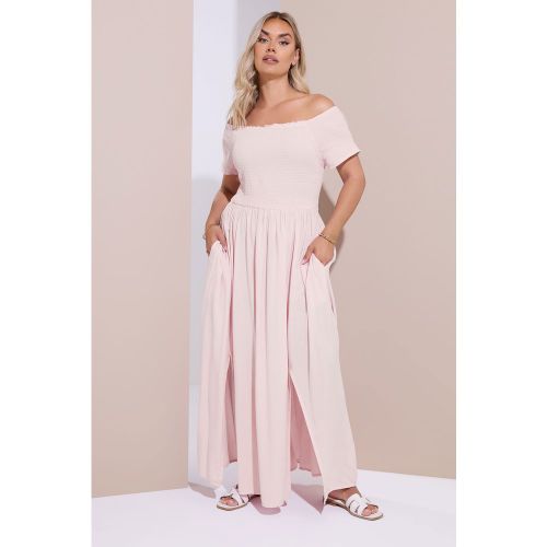 Robe Bardot Maxi Rose Pastel Size 44 - Yours - Modalova