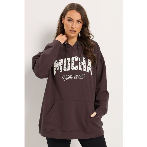 Sweat À Capuche Marron « Moka » Tacheté Size 38-40 - Yours - Modalova