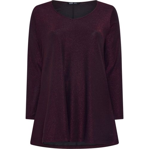 Tunique Trapèze Violet Scintillant Size 44 - Yours - Modalova