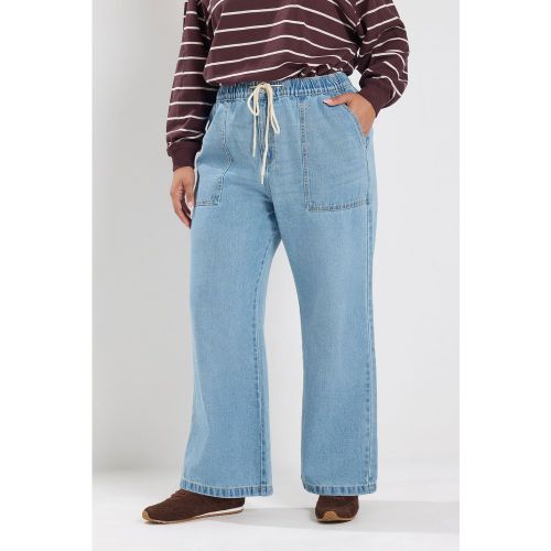 Jean En Denim Bleu Noué À La Taille Size Short > 42 - Yours - Modalova