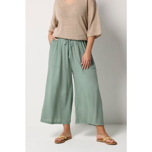 Jupeculotte Vert Sauge En Chambray Size 50-52 - Yours - Modalova