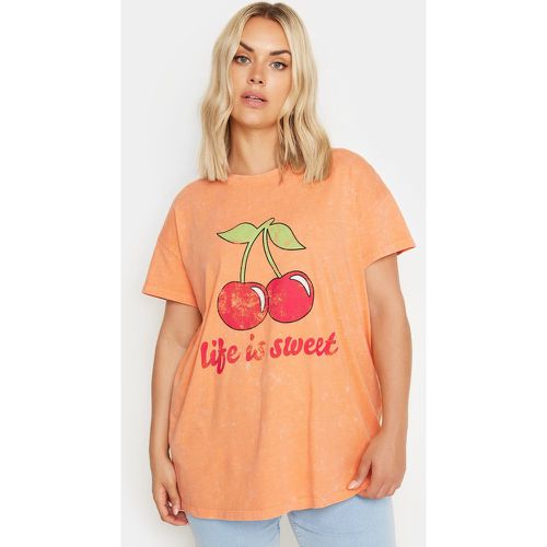 Tshirt 'Life Is Sweet' Cerises , Grande Taille & Courbes - Yours - Modalova