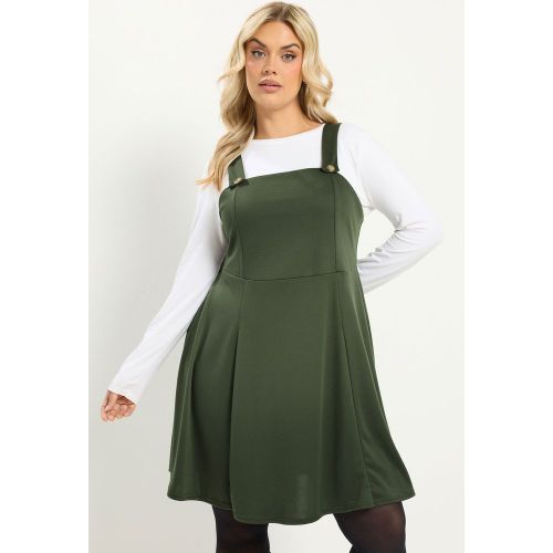 Robe Chasuble Vert Kaki Size 40 - Yours - Modalova