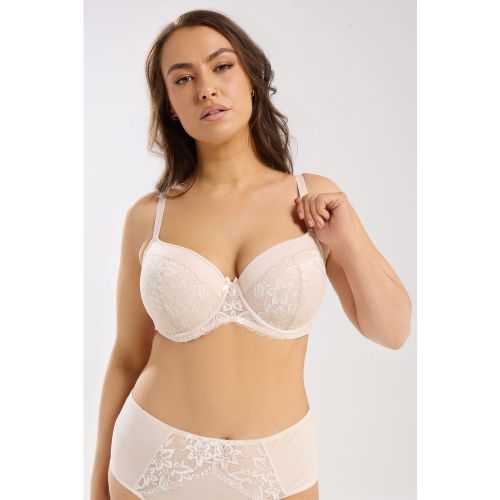 Soutiengorge Invisible Rembourré En Dentelle Rose Clair Size 110B - Yours - Modalova