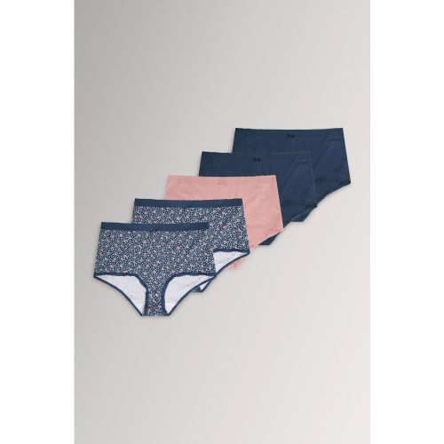 Et Lot De 5 Culottes Couvrantes Bleu Marine À Imprimé Petites Fleurssize 46-48 - Yours - Modalova